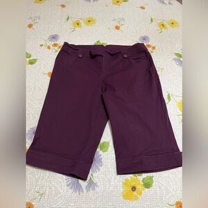(23) Venezia Deep Purple Women's Bermudas